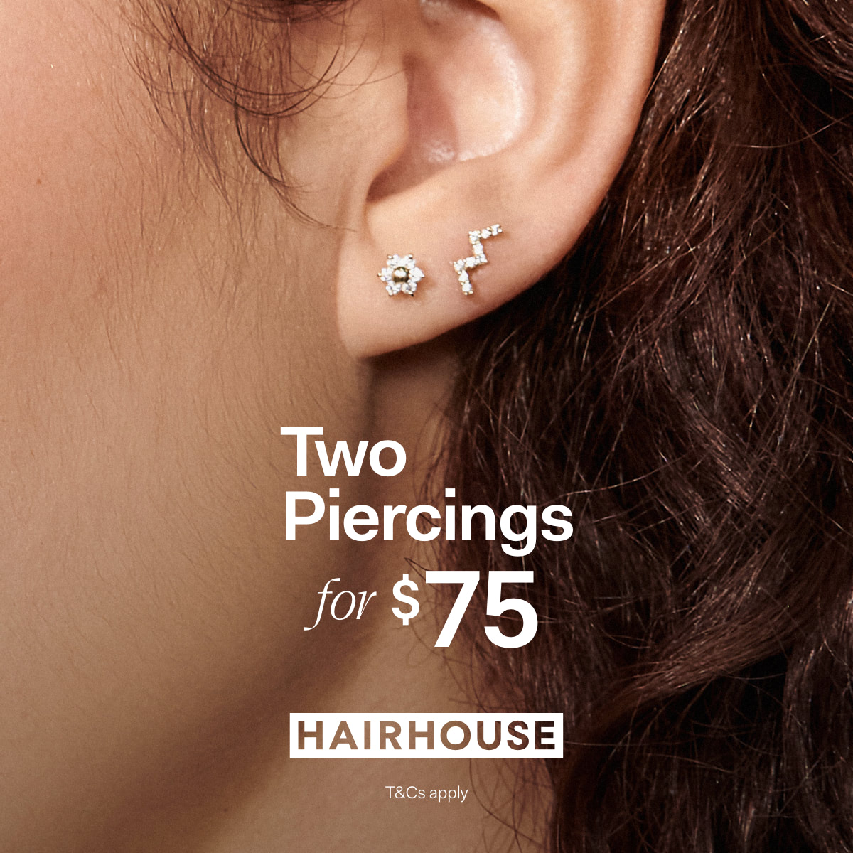 Style and stack your piercings at Hairhouse