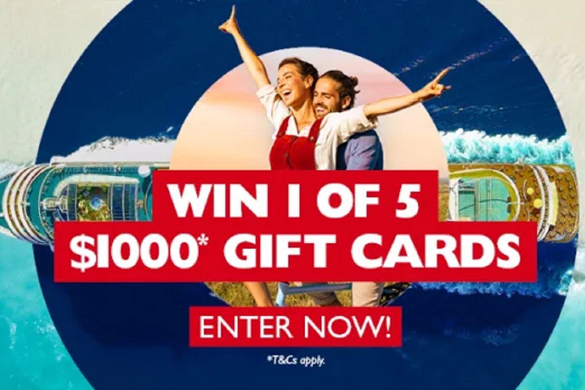WIN 1 of 5 $1000 Flight Centre gift cards*!