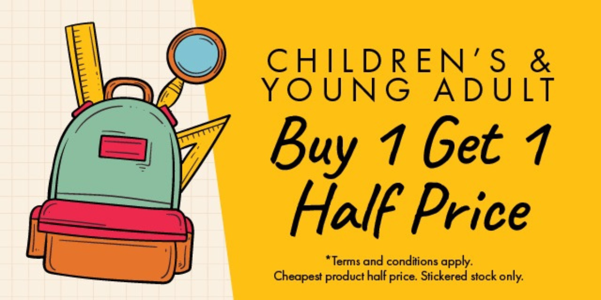 Stock Up & Save at QBD Books – Buy One, Get One Half Price