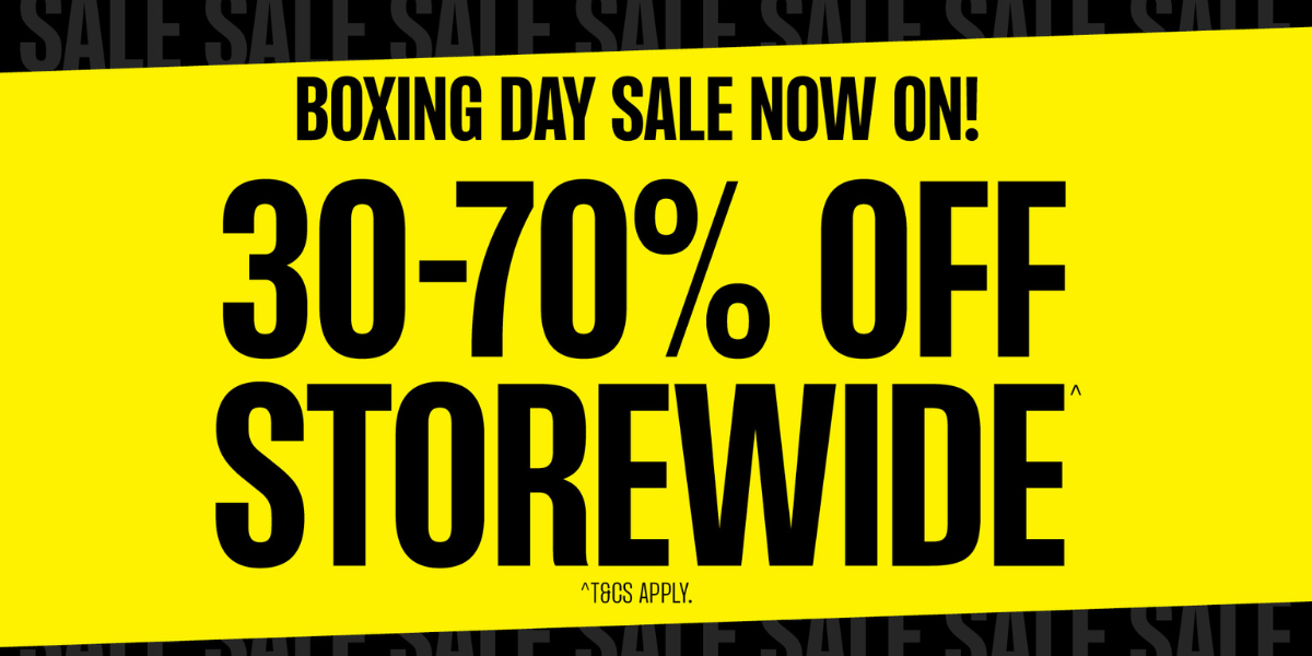 Williams Shoes Boxing Day Sale – 30–70% Off Storewide