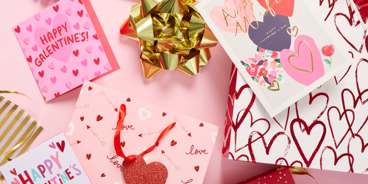 Valentine’s Day gifts bags at The Reject Shop!