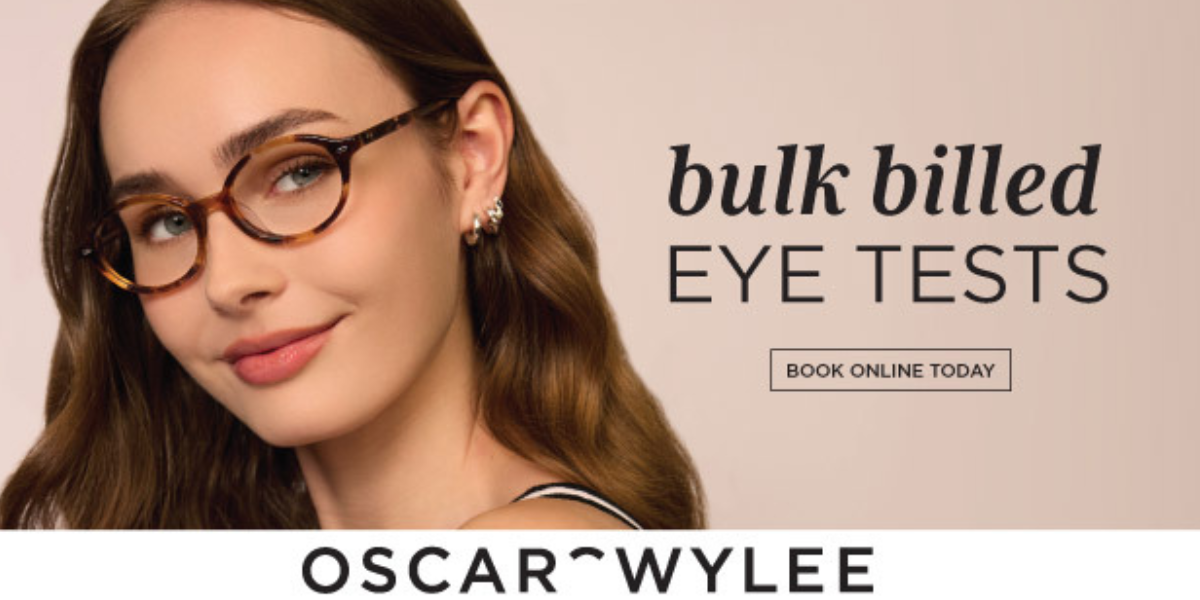 Bulk bill Eye Test at Oscar Wylee