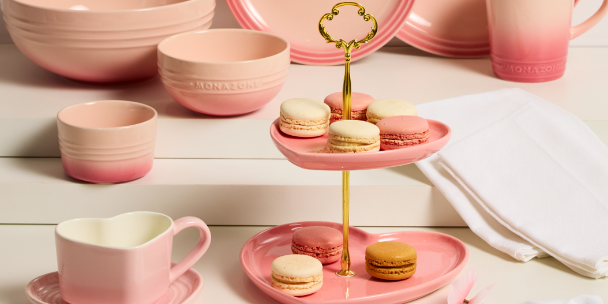 Monazone tableware collection now In-store