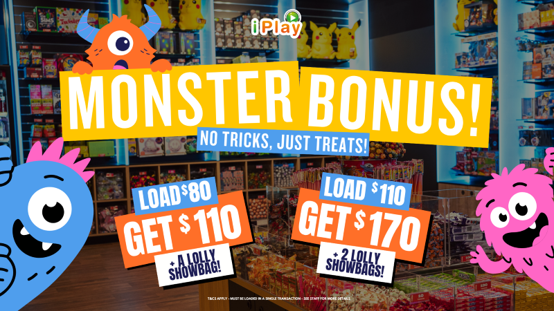 👻🎃 iPlay’s Monster Bonus Promotion! 🍬👾